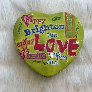 Brighton Heart Shaped Tin Box
